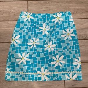 Vintage 80s Lilly Pulitzer Daisy Skirt